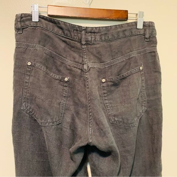 Poetry 100% linen Straight leg Jeans size 8 washed grey - Picture 3 of 7